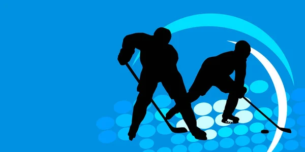 Hockey Sobre Hielo Deporte Gráfico Calidad Vectorial — Vector de stock