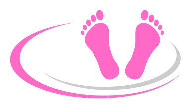 foot massage graphic in vector quality clipart