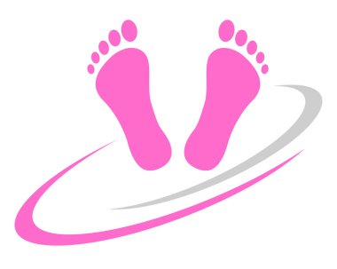 foot massage graphic in vector quality clipart