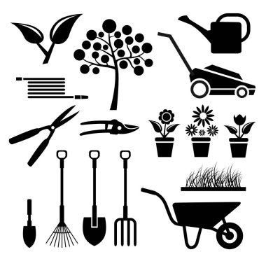 Vektör kalitesinde bahçıvan grafiği