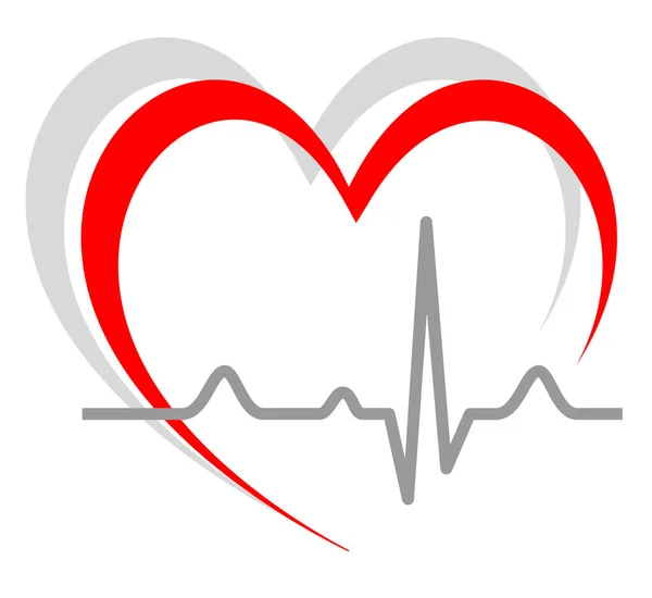 矢量质量的健康心脏科图解 — 图库矢量图片
