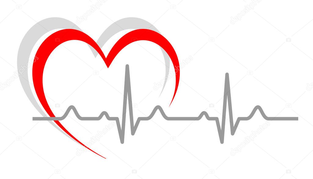 health cardiology graphic in vector quality