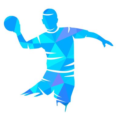 Handball sport graphic in vector quality clipart
