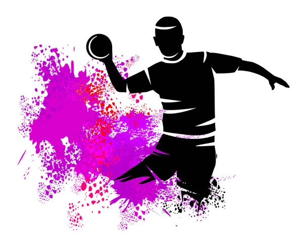 Handball Σπορ Γραφικά Ποιότητα Διάνυσμα — Διανυσματικό Αρχείο