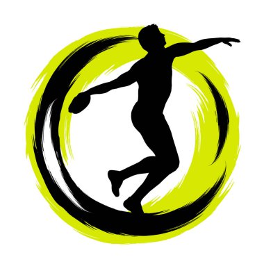 Vektör kalitesinde atletizm oyunu grafiği