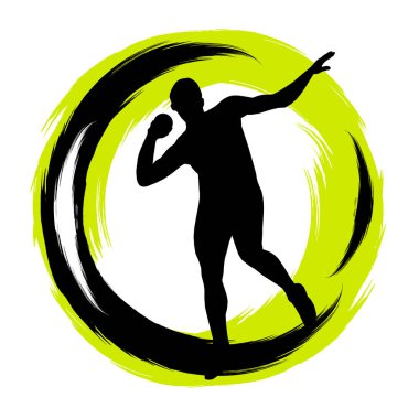 Vektör kalitesinde atletizm oyunu grafiği