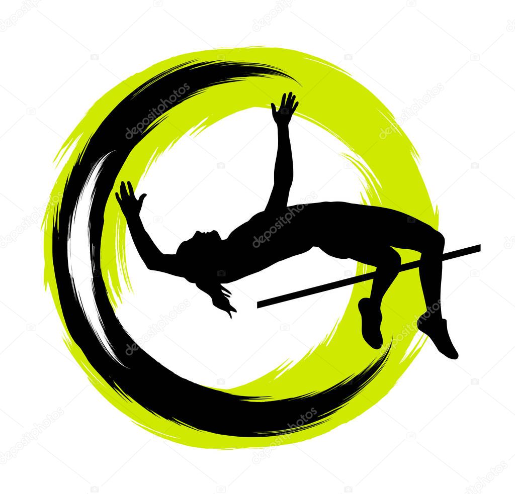 Athletics game graphic in vector quality