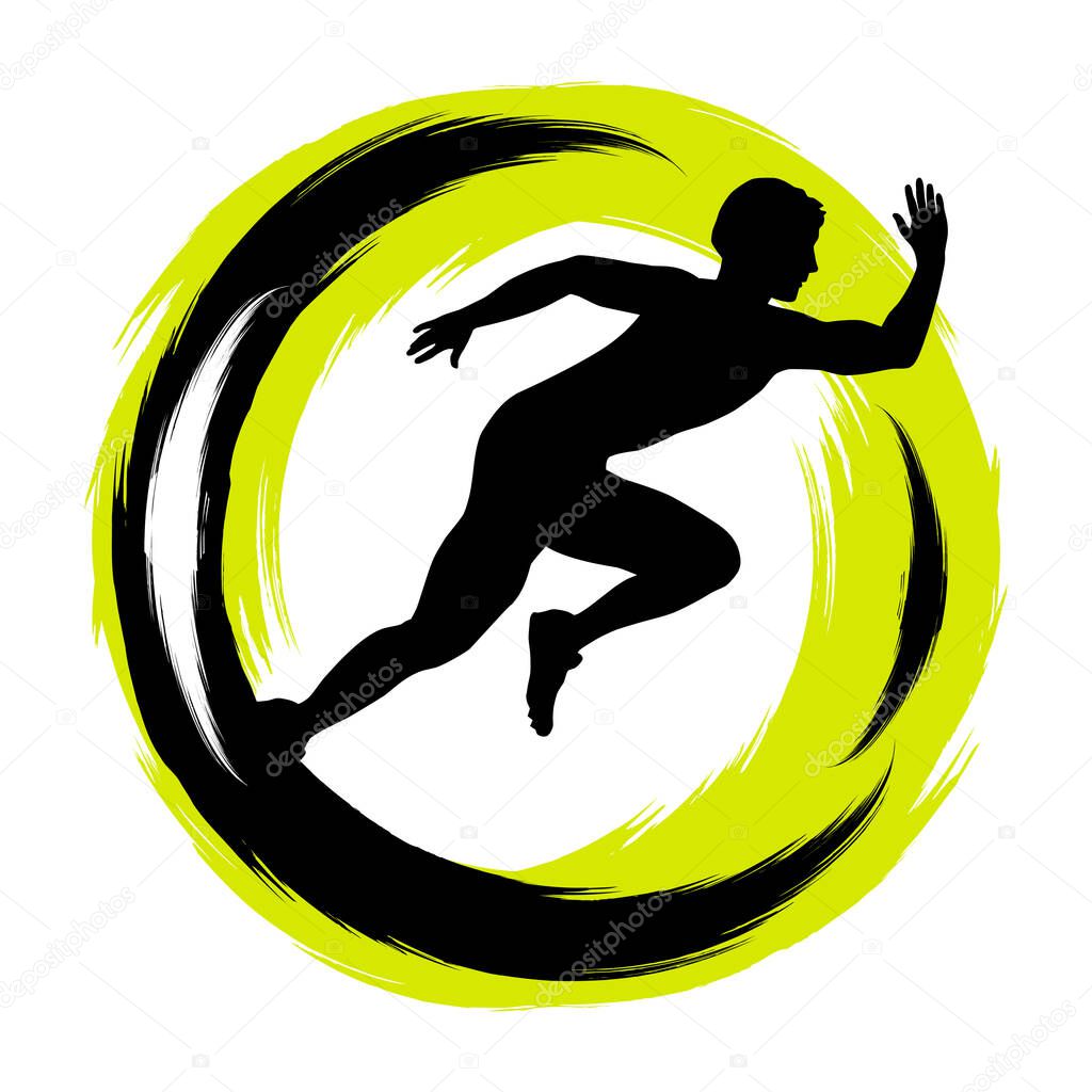 Athletics game graphic in vector quality