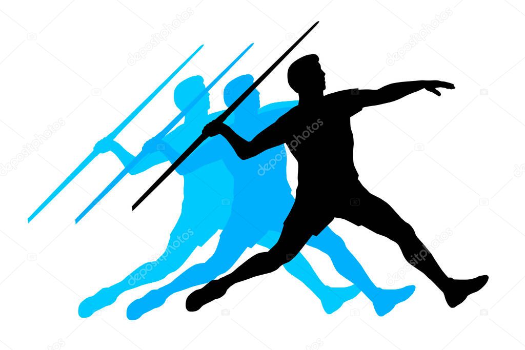 Athletics games graphic in vector quality