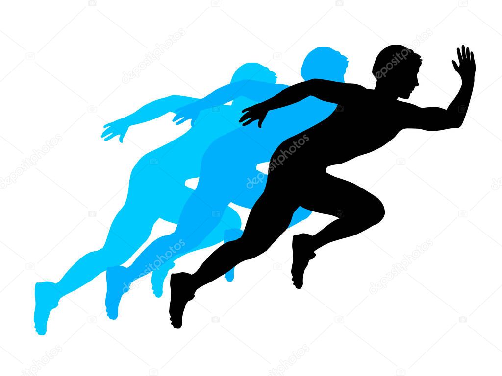 Athletics games graphic in vector quality