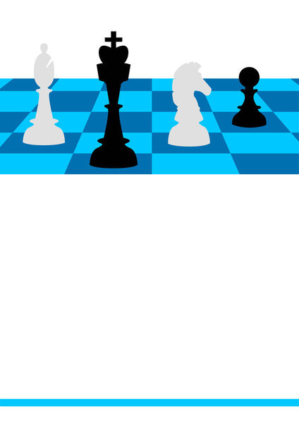 chess game graphic in vector quality