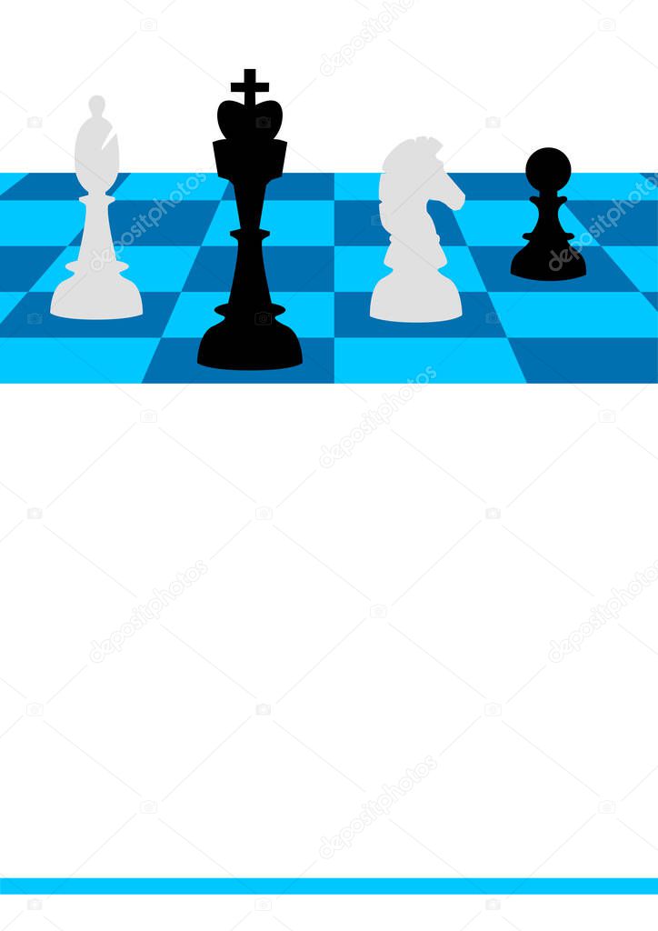 Chess game graphic in vector quality
