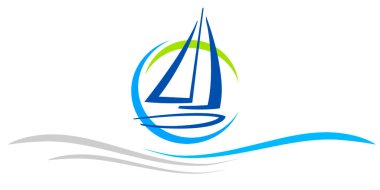 vektör kalitesinde yelken grafiği