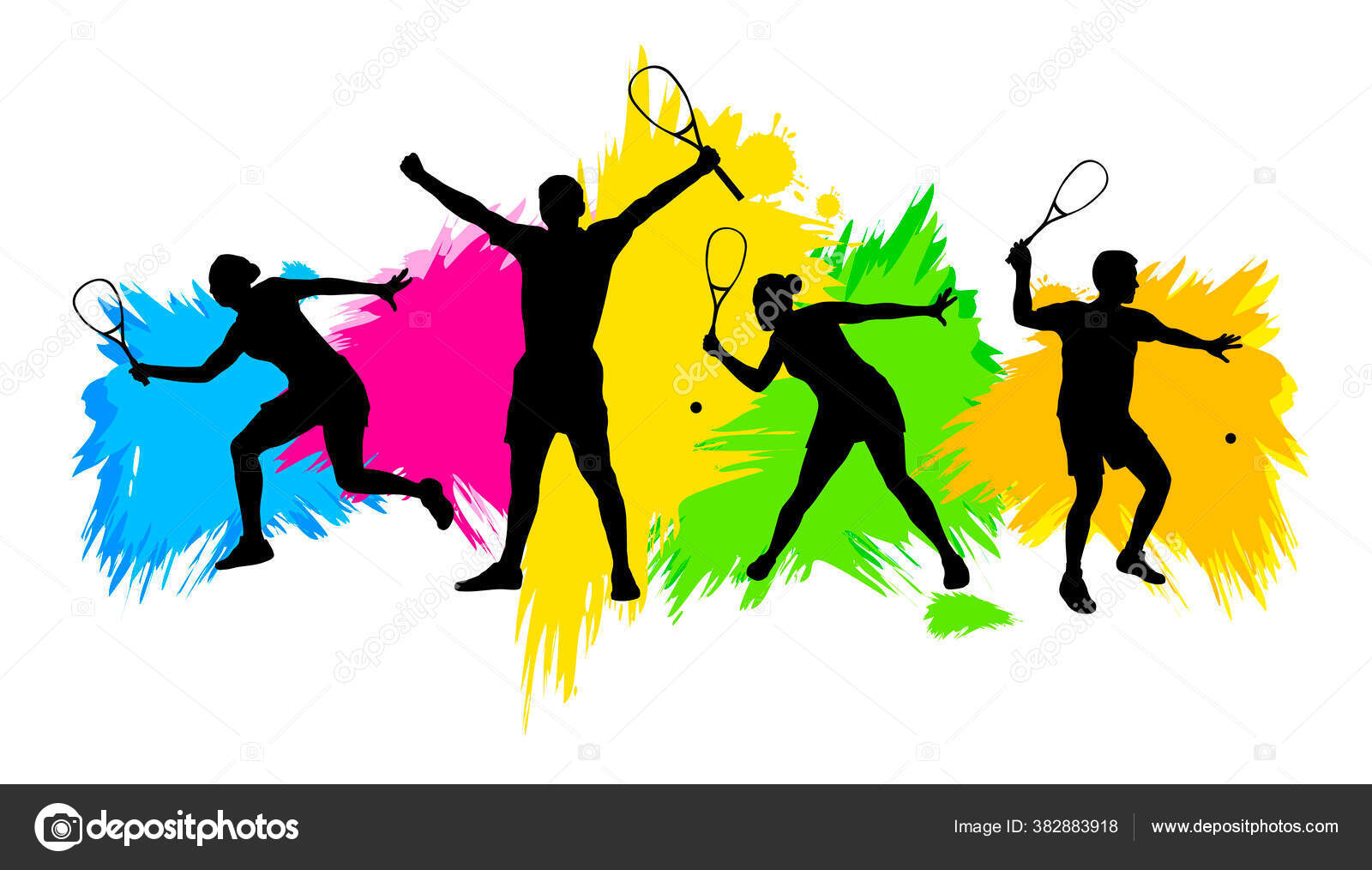 Squash Sport Graphic Vector Quality Stock Vector Image by ©artemis2000 382883918