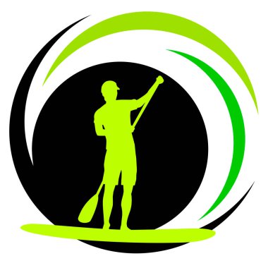 Vektör kalitesinde kürek çekme grafiği