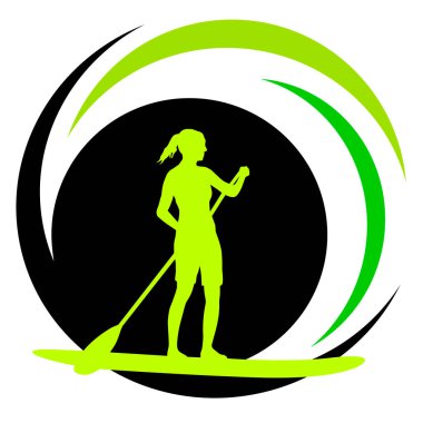 Vektör kalitesinde kürek çekme grafiği