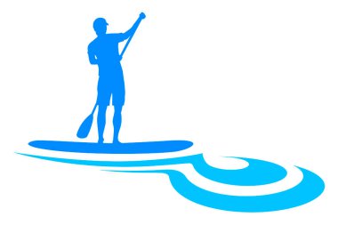 Vektör kalitesinde kürek çekme grafiği