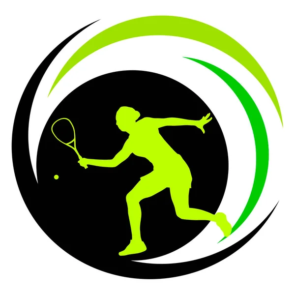 Squash Sport Graphic Διανυσματική Ποιότητα — Διανυσματικό Αρχείο