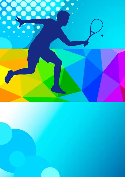 Squash Sport Graphic Vector Quality — Stock Vector