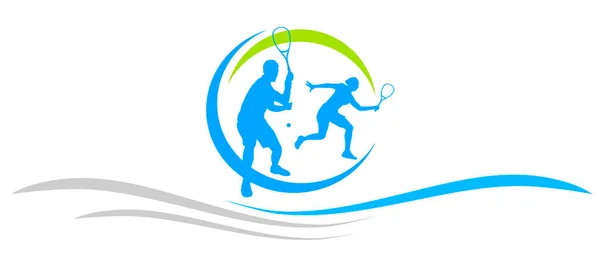 Graphisme Sport Squash Qualité Vectorielle — Image vectorielle