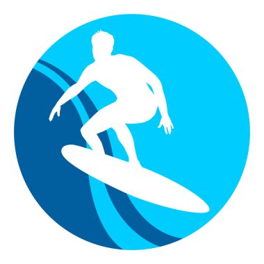 Vektör kalitesinde sörf sporu grafiği