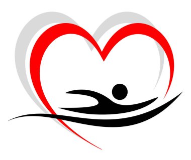 Vektör kalitesinde yüzme grafiği