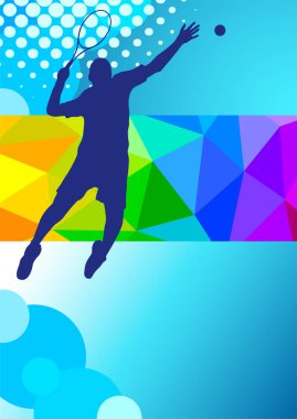 Vektör kalitesinde tenis sporu grafiği