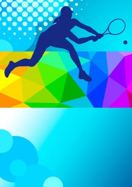 Vektör kalitesinde tenis sporu grafiği