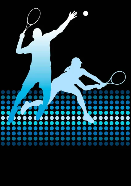 Sport Tennis Graphique Qualité Vectorielle — Image vectorielle