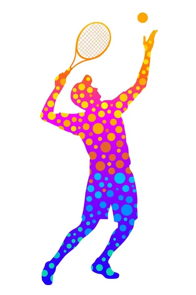 ベクトル品質のテニススポーツグラフィック — ストックベクタ