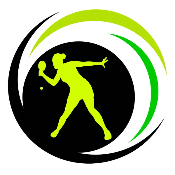 ベクトル品質の卓球スポーツグラフィック — ストックベクタ