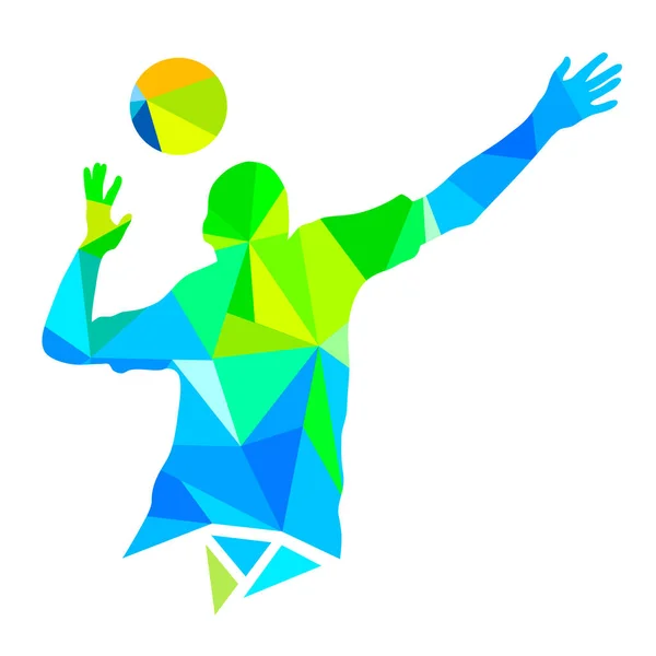 Graphiques Sportifs Volley Ball Qualité Vectorielle — Image vectorielle