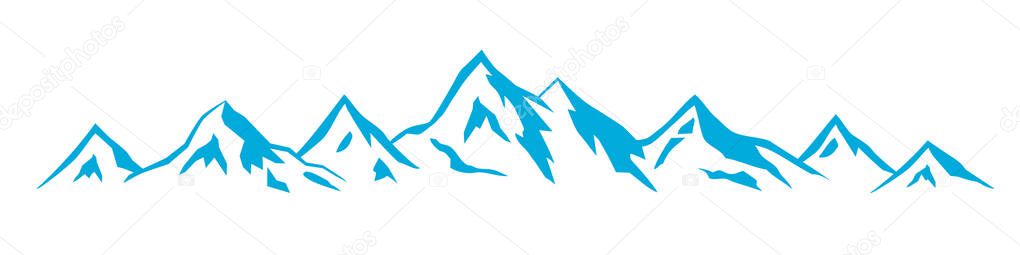landscape with mountain graphic in vector quality