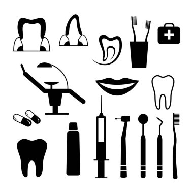 vektör kalitesinde diş sağlığı grafiği