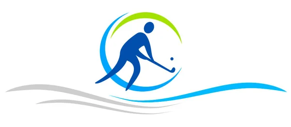 Hockey Gráfico Deportivo Calidad Vectorial — Archivo Imágenes Vectoriales