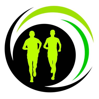 Vektör kalitesinde atletizm sporu grafiği