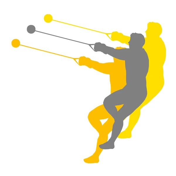 Athlétisme Sport Graphique Qualité Vectorielle — Image vectorielle