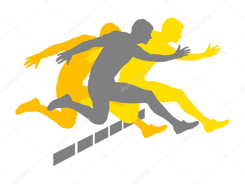 Athletics sport graphic in vector quality