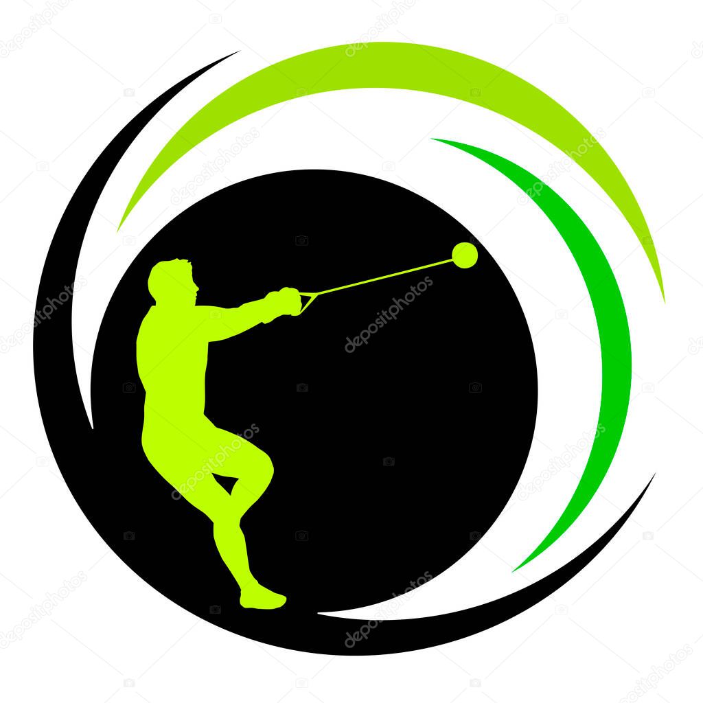 Athletics sport graphic in vector quality