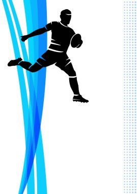 Vektör kalitesinde ragbi sporu grafiği