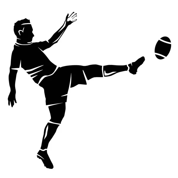 Rugby Sport Graphique Qualité Vectorielle — Image vectorielle