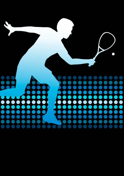 Squash Sport Grafisch Vectorkwaliteit — Stockvector
