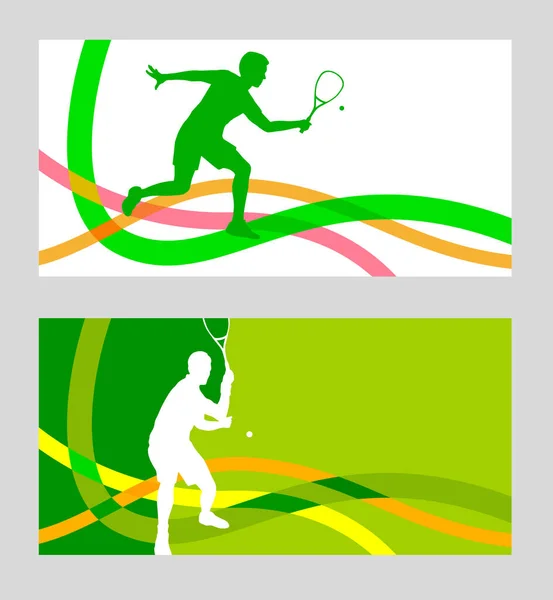 Graphisme Sport Squash Qualité Vectorielle — Image vectorielle