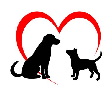 Vektör kalitesinde köpekler grafiği.