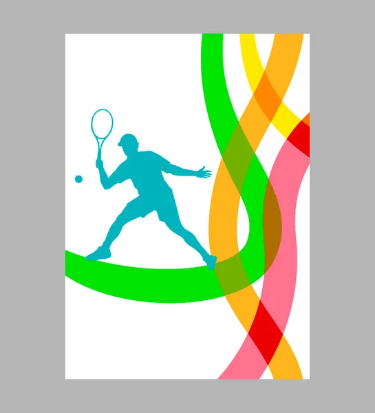 Теннисный Спорт Векторным Качеством — стоковый вектор