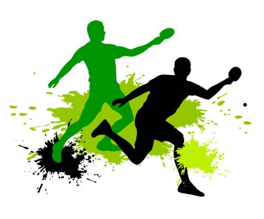 Vektör kalitesinde masa tenisi grafiği