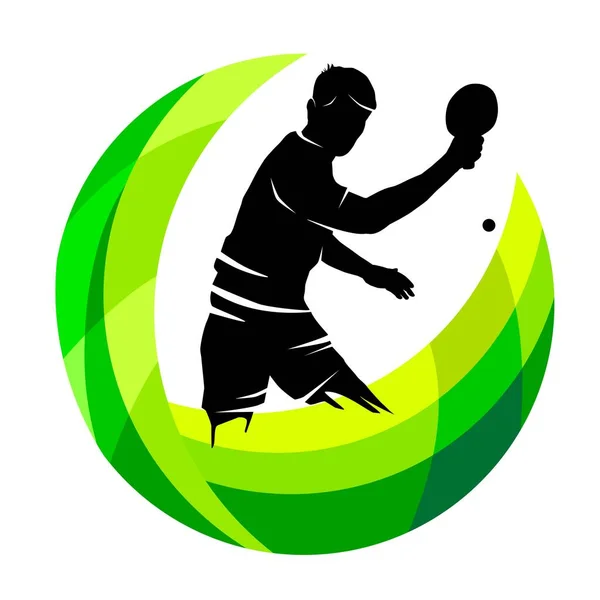 Grafica Ping Pong Qualità Vettoriale — Vettoriale Stock