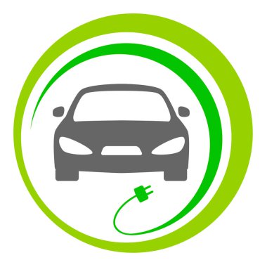 vektör kalitesinde elektrikli araba grafiği