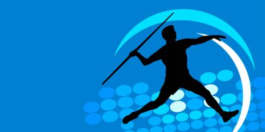 Vektör kalitesinde atletizm sporu grafiği.