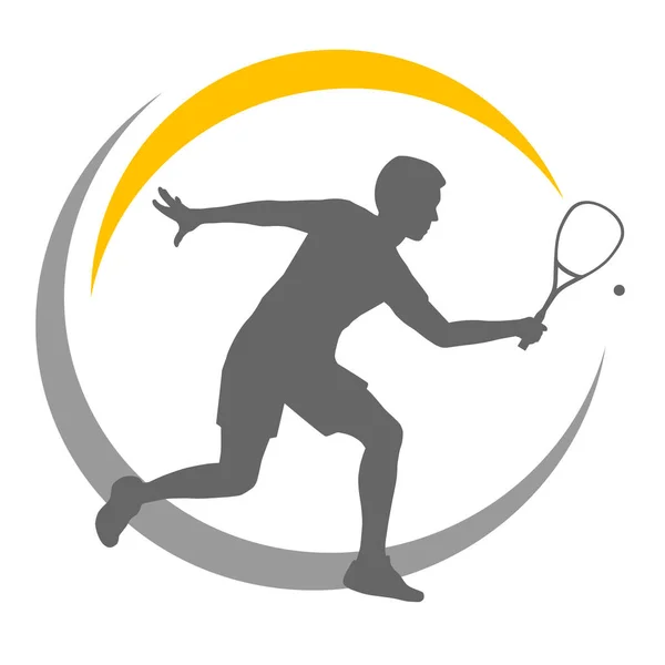 Squash Grafiki Sportowe Jakości Wektorowej — Wektor stockowy